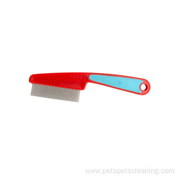 Pet Cleaning Grooming Rose Red Handle Stainless Brushes